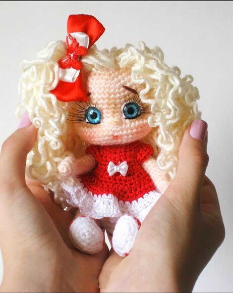 Receita Boneca Mini Amigurumi