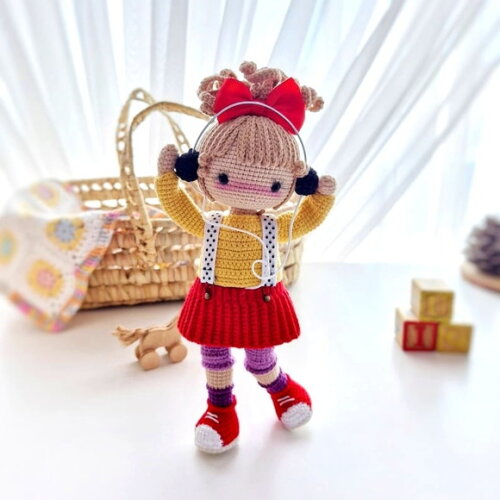 Receita Boneca Musica Amigurumi