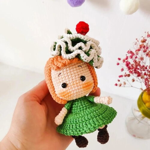 Receita Boneca Natalina Amigurumi