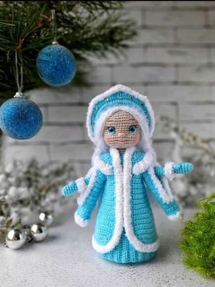 Receita Boneca Natalina Amigurumi