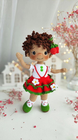Receita Boneca Natalina Amigurumi