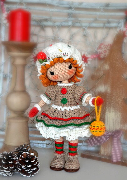 Receita Boneca Natalina Amigurumi