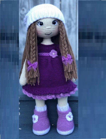 Receita Boneca Nina Amigurumi