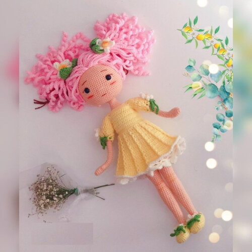 Receita Boneca Nina Amigurumi