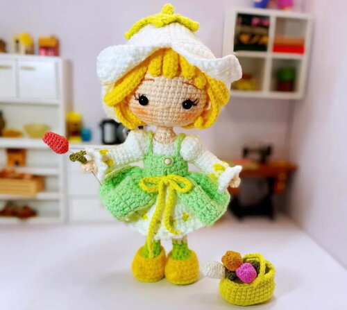 Receita Boneca Pera Amigurumi