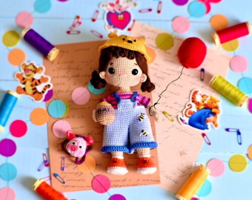 Receita Boneca Pooh Amigurumi