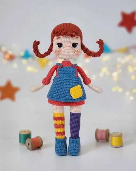 Receita Boneca Pippi Amigurumi