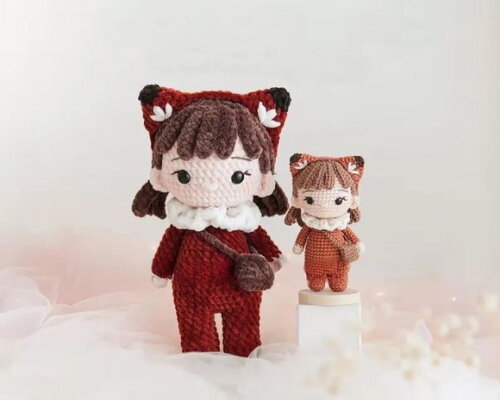 Receita Boneca Raposa Amigurumi