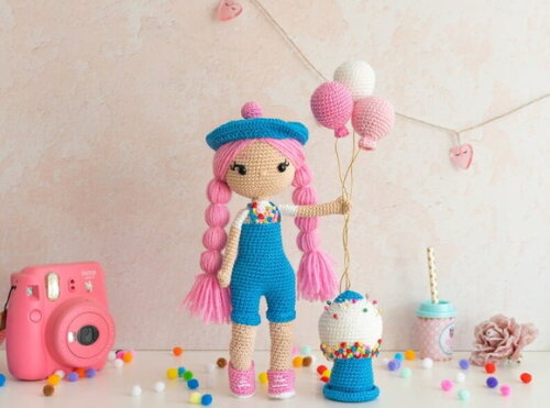 Receita Boneca Primavera Amigurumi