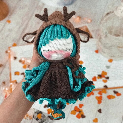 Receita Boneca Rena Amigurumi
