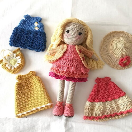 Receita Boneca Troca de Roupa Amigurumi