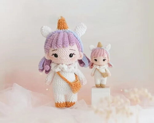Receita Boneca Unicornio Amigurumi