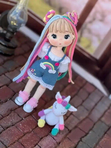Receita Boneca Unicornio Amigurumi