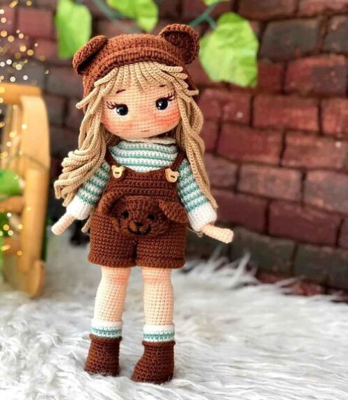 Receita Boneca Urso Amigurumi