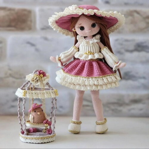 Receita Boneca Violeta Amigurumi