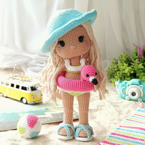 Receita Boneca Verão Amigurumi