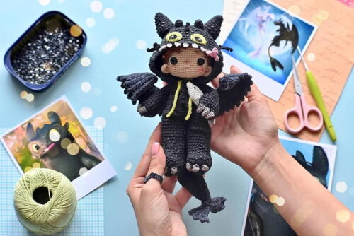Receita Boneco Banguela Amigurumi
