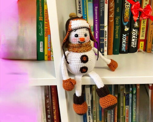 Receita Boneco de Neve Amigurumi