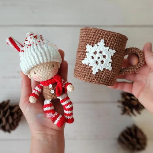 Receita Boneco Dentro da Caneca Amigurumi