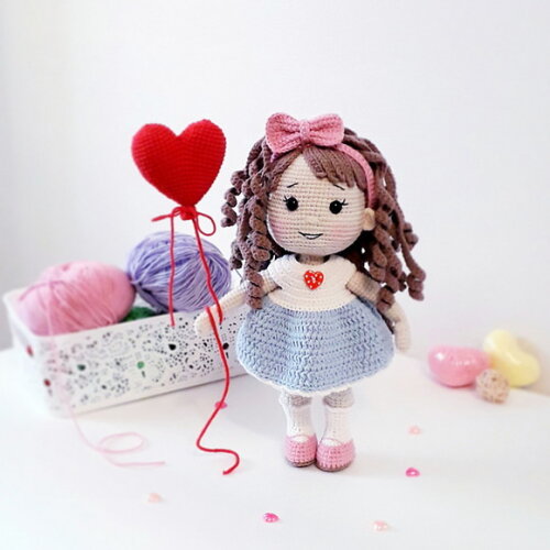 Receita Bonequinha Amigurumi