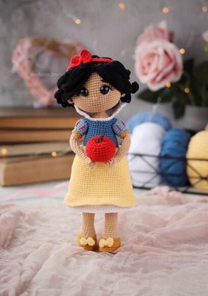 Receita Branca de Neve Amigurumi