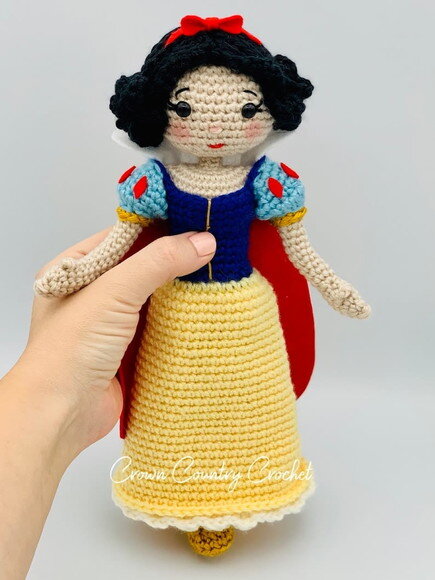 Receita Branca de Neve Amigurumi