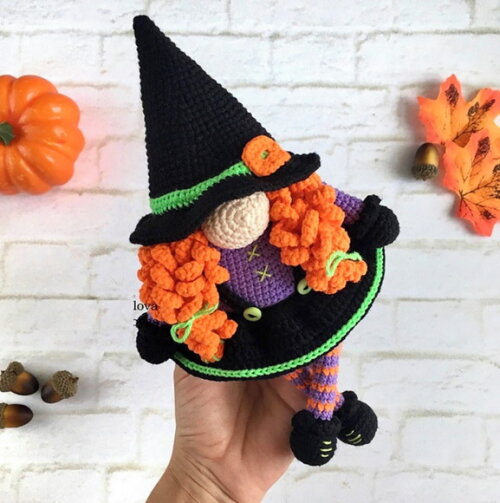 Receita Bruxa Amigurumi