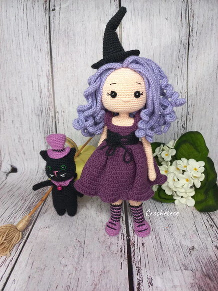 Receita Bruxinha Amigurumi