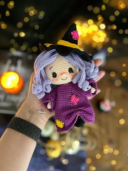 Receita Bruxinha Amigurumi