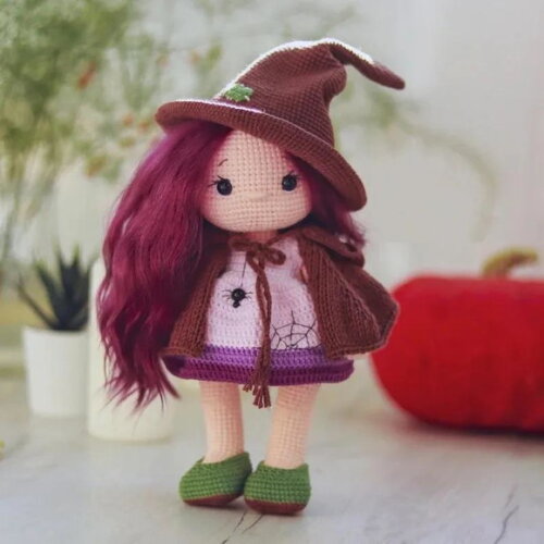 Receita Bruxinha Amigurumi