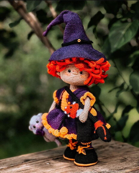 Receita Bruxinha Amigurumi