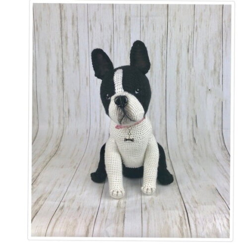 Receita Bulldog Frances amigurumi