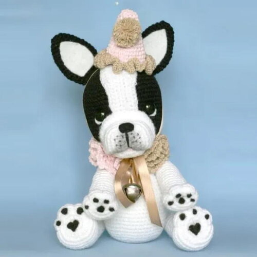 Receita Bulldog Frances Amigurumi