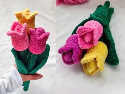 Receita Buquê de Flor Amigurumi