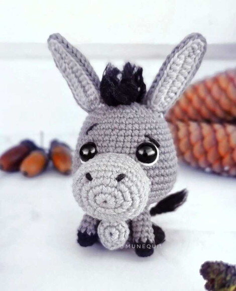 Receita Burrinho Amigurumi