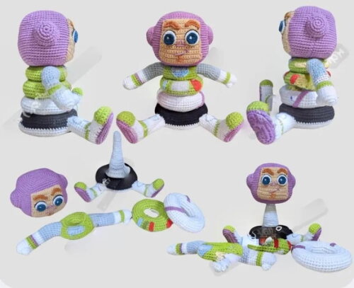 Receita Buzz Encaixe Amigurumi