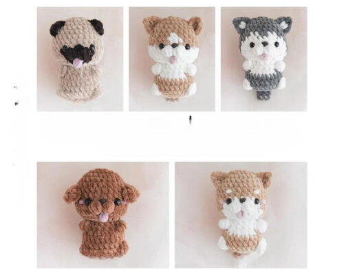 Receita Cachorrinhos Amigurumi