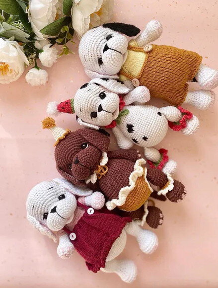 Receita Cachorrinhos Amigurumi