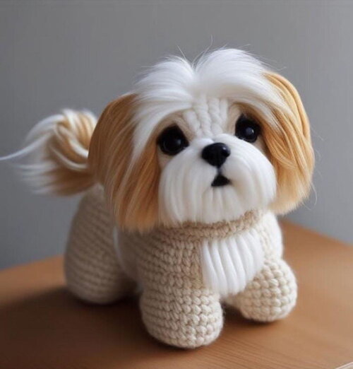 Receita Cachorro Amigurumi