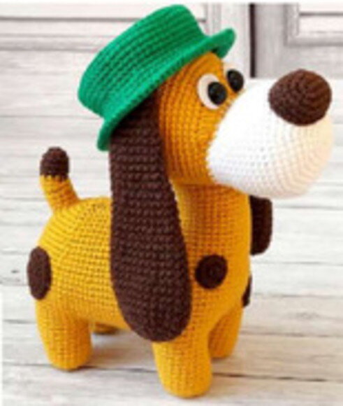 Receita Cachorro Amigurumi