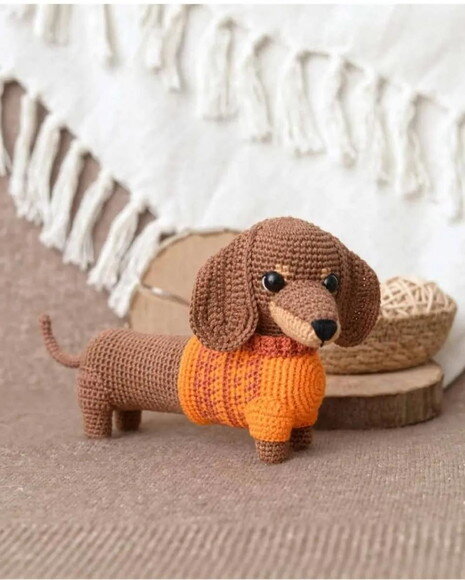 Receita Cachorro Basse Amigurumi
