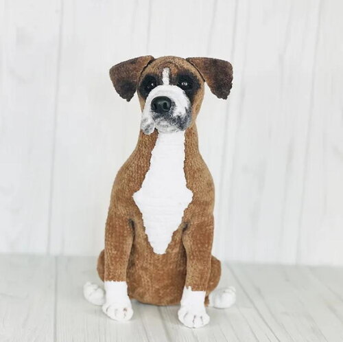 Receita Cachorro Boxer Amigurumi