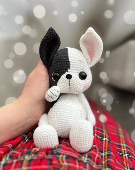 Receita Cachorro Bulldog Frances Amigurumi