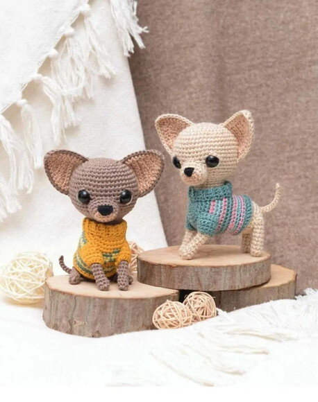 Receita Cachorro Chiuhauha Amigurumi