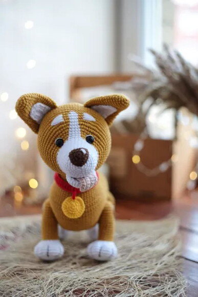 Receita Cachorro Corgi Amigurumi