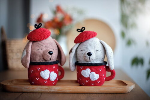 Receita Cachorro na Caneca Amigurumi