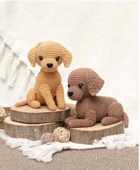 Receita Cachorro Labrador Amigurumi