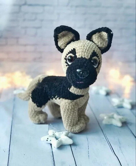 Receita Cachorro Pastor Alemão Amigurumi