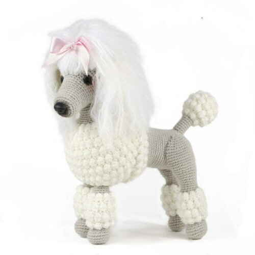 Receita Cachorro poodle amigurumi