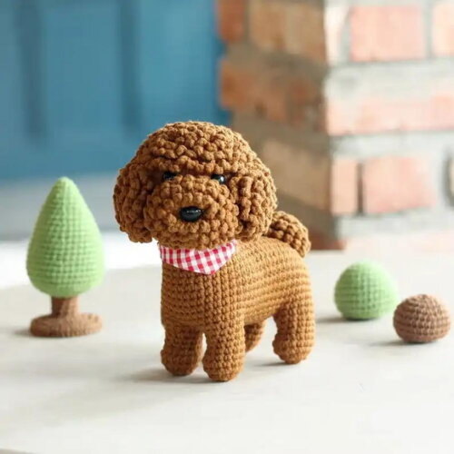 Receita Cachorro Poodle Amigurumi